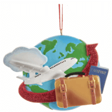 Travel Ornament For Personalization